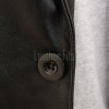 Men Black Leather Blazer | Premium Lambskin Tailored Formal Sport Coat | Luxury Two-Button Smart Casual Business Evening Outerwear