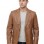 Men Cognac Tan Leather Blazer | Premium Lambskin Tailored Formal Sport Coat | Luxury Two-Button Smart Casual Business Evening Outerwear