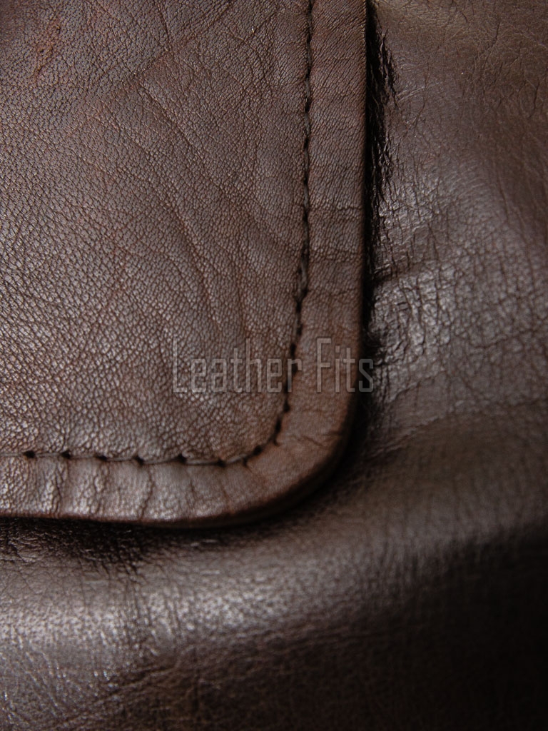 Men Distressed Brown Leather Blazer | Premium Sheepskin Tailored Car Coat | Luxury Multi-Button Smart Casual Business Urban Outerwear