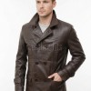 Men Genuine Leather Blazer | Premium Tailored Classic Sport Coat | Luxury Single Breasted Smart Casual Business Evening Outerwear
