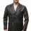 Men Black Leather Blazer | Premium Lambskin Tailored Single Breasted Jacket | Luxury Smart Casual Business Evening Outerwear