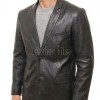 Men Dark Brown Leather Blazer | Premium Tailored Lambskin Sport Coat | Luxury Single Breasted Smart Casual Business Evening Outerwear