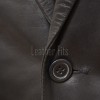 Men Dark Brown Leather Blazer | Premium Tailored Lambskin Sport Coat | Luxury Single Breasted Smart Casual Business Evening Outerwear