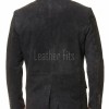 Men Black Suede Leather Blazer | Premium Goatskin Tailored Sport Coat | Luxury Single Breasted Smart Casual Business Evening Outerwear