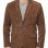 Men Brown Suede Leather Blazer | Premium Goatskin Tailored Sport Coat | Luxury Single Breasted Smart Casual Business Evening Outerwear