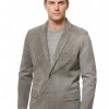 Men Grey Suede Leather Blazer | Premium Goatskin Tailored Sport Coat | Luxury Single Breasted Smart Casual Business Evening Outerwear