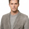 Men Grey Suede Leather Blazer | Premium Goatskin Tailored Sport Coat | Luxury Single Breasted Smart Casual Business Evening Outerwear
