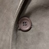 Men Grey Suede Leather Blazer | Premium Goatskin Tailored Sport Coat | Luxury Single Breasted Smart Casual Business Evening Outerwear
