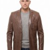 Men Brown Leather Blazer | Premium Sheepskin Tailored Sport Coat | Luxury Single Breasted Smart Casual Business Evening Outerwear