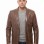 Men Brown Leather Blazer | Premium Sheepskin Tailored Sport Coat | Luxury Single Breasted Smart Casual Business Evening Outerwear