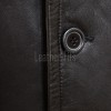 Men Black Leather Blazer Jacket | Premium Sheepskin Double Breasted Tailored Pea Coat | Luxury Business Casual Military Inspired Outerwear