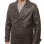 Men Dark Brown Leather Blazer Jacket | Premium Sheepskin Double Breasted Tailored Pea Coat | Luxury Business Casual Military Outerwear