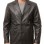 Men Dark Espresso Leather Blazer Jacket | Premium Lambskin Tailored Car Coat | Luxury Single Breasted Casual Business Outerwear