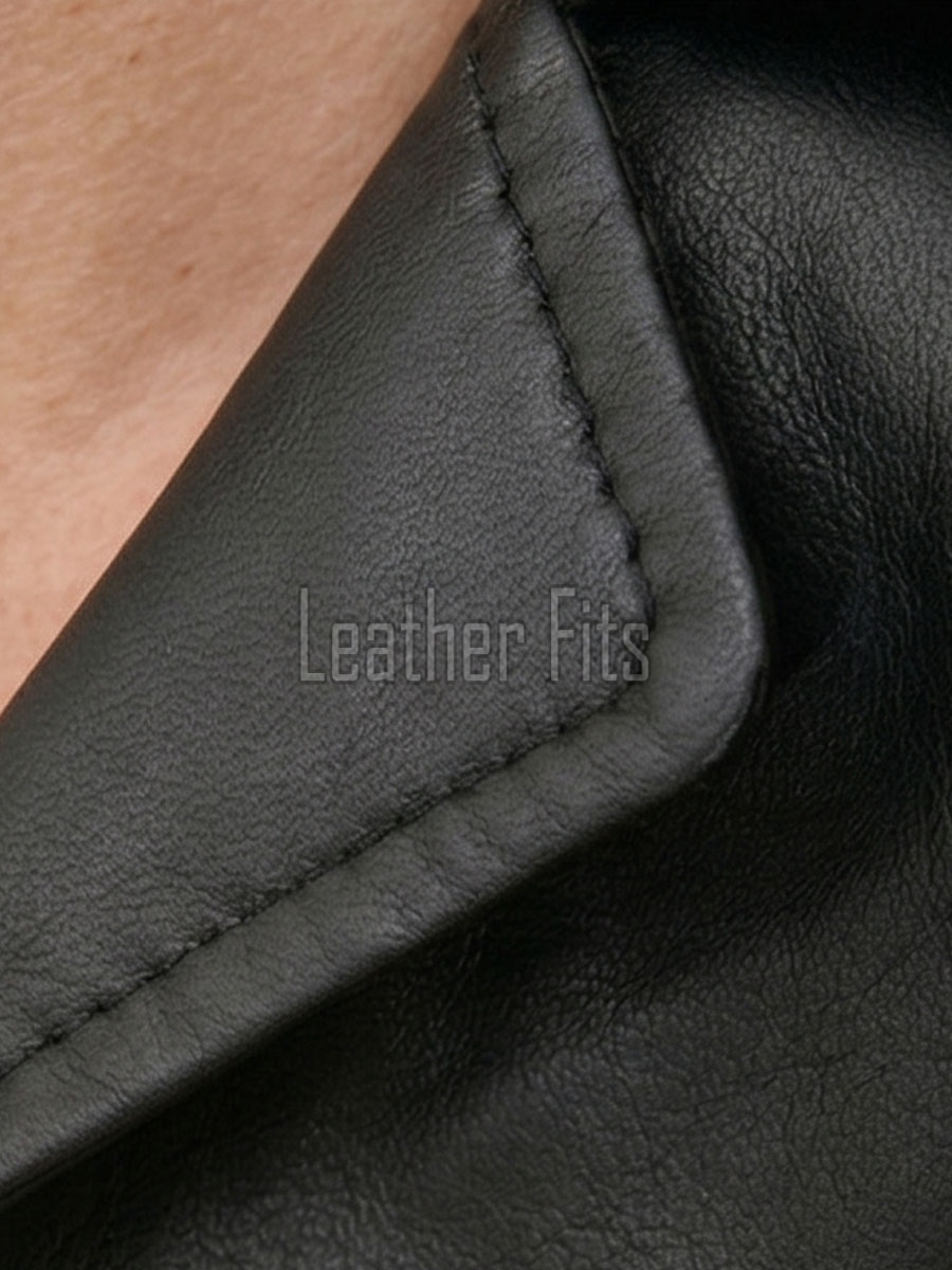 Men Black Leather Blazer Jacket | Premium Lambskin Tailored Car Coat | Luxury Single Breasted Casual Business Outerwear