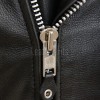 Men Black Premium Genuine Leather Biker Jacket - Classic Cross Zip Slim Fit Real Cowhide Motorcycle Belted Outerwear for Men