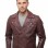 Men Maroon Premium Genuine Leather Biker Jacket - Quilted Shoulder Slim Fit Real Sheepskin Asymmetrical Cross Zip Moto Outerwear for Men