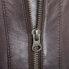 Men Dark Brown Premium Genuine Leather Jacket - Cafe Racer Biker Ribbed Padded Shoulders Slim Fit Real Sheepskin Casual Moto Coat Men