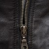 Men Dark Brown Premium Genuine Leather Jacket - Classic Cafe Racer Moto High Stand Collar Urban Sleek Road Stripped Real Sheepskin Coat Men