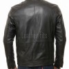 Men Black Premium Genuine Leather Jacket - Multi-Pocket Biker Moto Cafe Racer Snap Tab Collar Real Sheepskin Zipper Cuffs Outerwear Coat Men