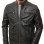 Men Black Premium Genuine Leather Jacket - Multi-Pocket Biker Moto Cafe Racer Snap Tab Collar Real Sheepskin Zipper Cuffs Outerwear Coat Men