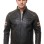 Men Black Quilted Genuine Leather Jacket - Vintage Cafe Racer Biker Moto Multi-Pocket Tan Striped Premium Sheepskin Outerwear Coat Men
