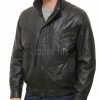 Men Black Leather Bomber Jacket - Vintage Multi-Pocket Pilot Moto Flight Premium Real Sheepskin High Funnel Neck Casual Zip Coat Men Outerwear