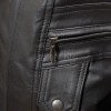 Men Black Leather Bomber Jacket - Vintage Multi-Pocket Pilot Moto Flight Premium Real Sheepskin High Funnel Neck Casual Zip Coat Men Outerwear