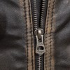 Men Distressed Brown Genuine Leather Vintage Cafe Racer Biker Jacket