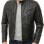 Men Black Leather Biker Jacket - Moto Cafe Racer Premium Real Sheepskin Multi-Zip Padded Shoulder Ribbed Waist Casual Zip Coat Men Outerwear