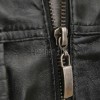 Men Black Leather Bomber Jacket - Premium Real Sheepskin Cargo Pocket Epaulet Flight Coat Casual Urban Aviator Outerwear