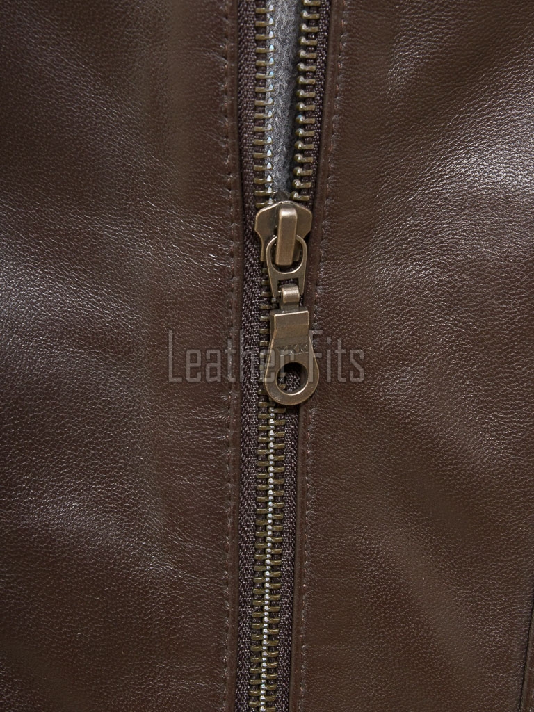 Men Chocolate Brown Leather Jacket - Premium Real Sheepskin Urban Cruiser Moto Highway Rider Coat Tailored Plain Sleek Outerwear Genuine