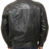 Men Black Leather Jacket - Premium Sheepskin Bomber Coat Turn Down Shirt Collar Arc Panel Asymmetrical Zip Flight Jacket Casual Men
