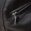 Men Black Leather Jacket - Premium Sheepskin Bomber Coat Turn Down Shirt Collar Arc Panel Asymmetrical Zip Flight Jacket Casual Men