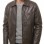 Men Brown Leather Jacket - Premium Sheepskin Utility Coat Turn Down Shirt Collar Multi Zipper Classic Smooth Casual Outerwear Men