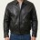 Men Black Leather Jacket - Premium Real Sheepskin Bomber Coat Turn Down Shirt Collar Multi Vertical Panel Fly Front Windbreaker Casual Men