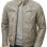 Men Grey Leather Jacket - Premium Distressed Cafe Racer Biker Coat Quilted Shoulder Stand Collar Vintage Washed Multi Pocket Classic Men