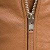 Men Brown Leather Jacket - Premium Tan Brando Biker Coat Asymmetric Zip Shoulder Epaulets Belted Classic Punk Rock Heavy Moto Rider Men