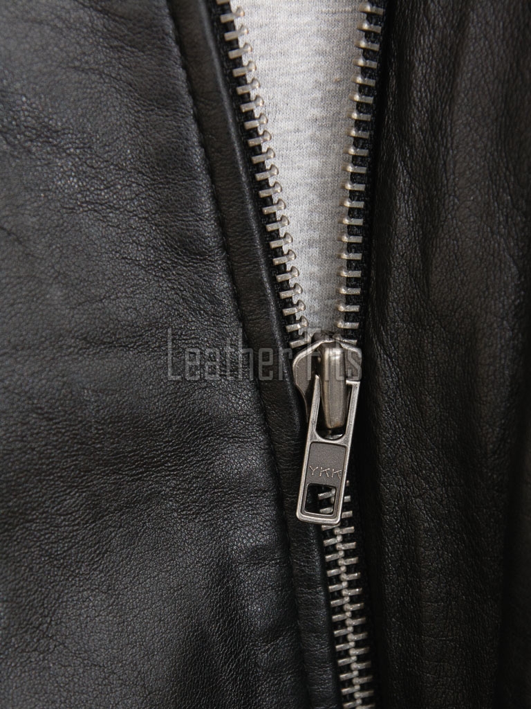 Men Dark Brown Leather Jacket - Premium G1 Flight Bomber Military Coat Removable Black Fur Collar Ribbed Knit Trim Cargo Pockets Outerwear