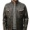 Men Distressed Black Leather Jacket - Premium Vintage Cafe Racer Biker Motorcycle Coat Stand Collar Multi Pocket YKK Zip Tactical Outerwear