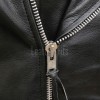 Men Black Leather Biker Jacket | Vintage Diamond Quilted Asymmetric Motorcycle Coat | Premium Leather Rider Jacket Side Buckle Branded Shell