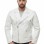 Men White Leather Biker Jacket | Vintage Diamond Quilted Asymmetric Motorcycle Coat | Premium Alabaster Leather Rider Side Buckle Shell