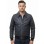 Men Navy Blue Leather Bomber Jacket | Classic Turn Down Point Collar MA1 Aviator | Premium Lambskin Ribbed Cuff Waistband Outerwear