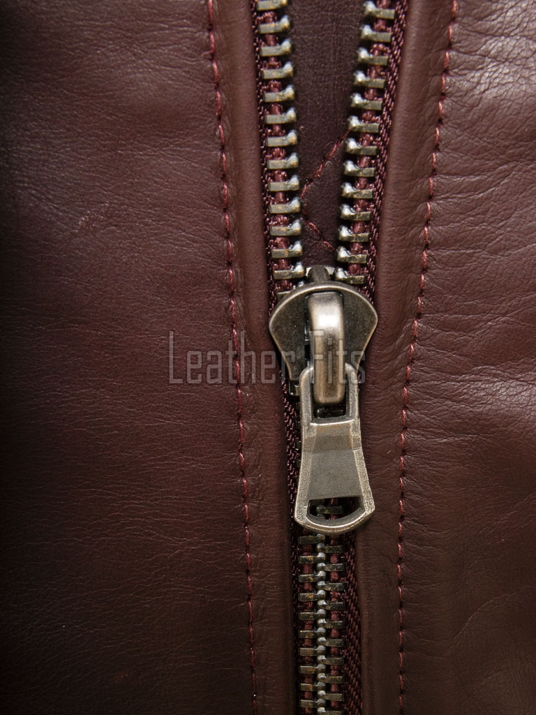 Men Maroon Leather Bomber Jacket | Classic Turn Down Point Collar MA1 Aviator | Premium Burgundy Lambskin Ribbed Cuff Outerwear Flight Coat