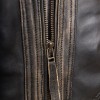 Men Distressed Leather Cafe Racer Jacket | Premium Vintage Black Brown Genuine Sheepskin | Retro Motorcycle Biker Ribbed Shoulder Outerwear