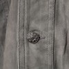 Men Slate Grey Suede Trucker Jacket | Premium Genuine Ash Gray Leather Western Outerwear | Vintage Button Up Denim Style Slim Fit Shacket