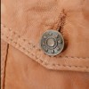 Men Tan Leather Trucker Jacket | Premium Genuine Camel Nappa Sheepskin Western Outerwear | Vintage Cognac Button Up Fitted Casual Shacket