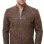 Men Distressed Cocoa Brown Leather Jacket | Premium Genuine Lambskin Cafe Racer Moto | Track Ribbed Shoulder Multi-Pocket Zipper Cruiser Coat
