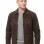 Men Espresso Brown Suede Leather Jacket | Premium Genuine Lambskin Suede Minimalist Bomber | Smart Casual Paneled Luxury Soft Velvet Coat