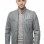 Men Stone Grey Leather Moto Jacket | Premium Genuine Lambskin Quilted Biker | Smart Casual Vintage Distressed Cafe Racer Segmented Coat