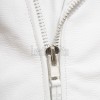 Men White Leather Fringed Biker Jacket | Premium Cowhide Luxury Rocker Moto Coat | Modern Western Alabaster Asymmetric Belted Rider Blouson